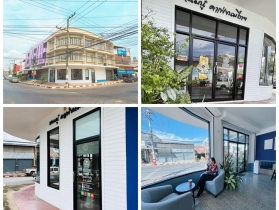 ขายด่วน ลดราคา อาคารพาณิชย์ 3 ชั้น อยู่หัวมุม ต.ในเมือง อ.เมือง